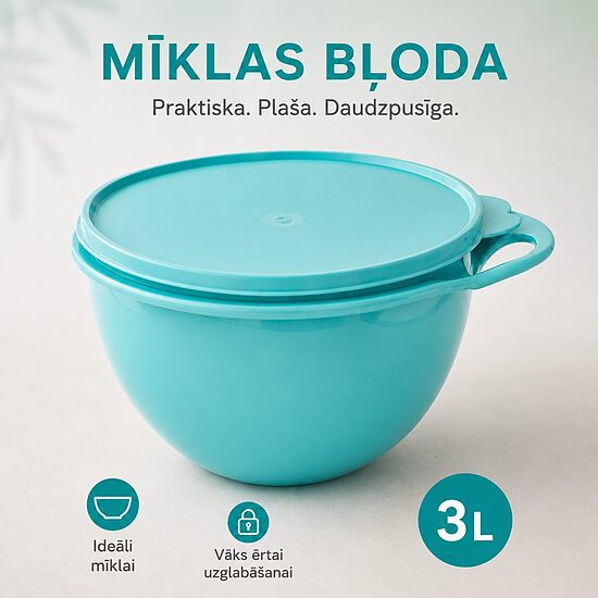 Mīklas bļoda 3 l (-32% atlaide)